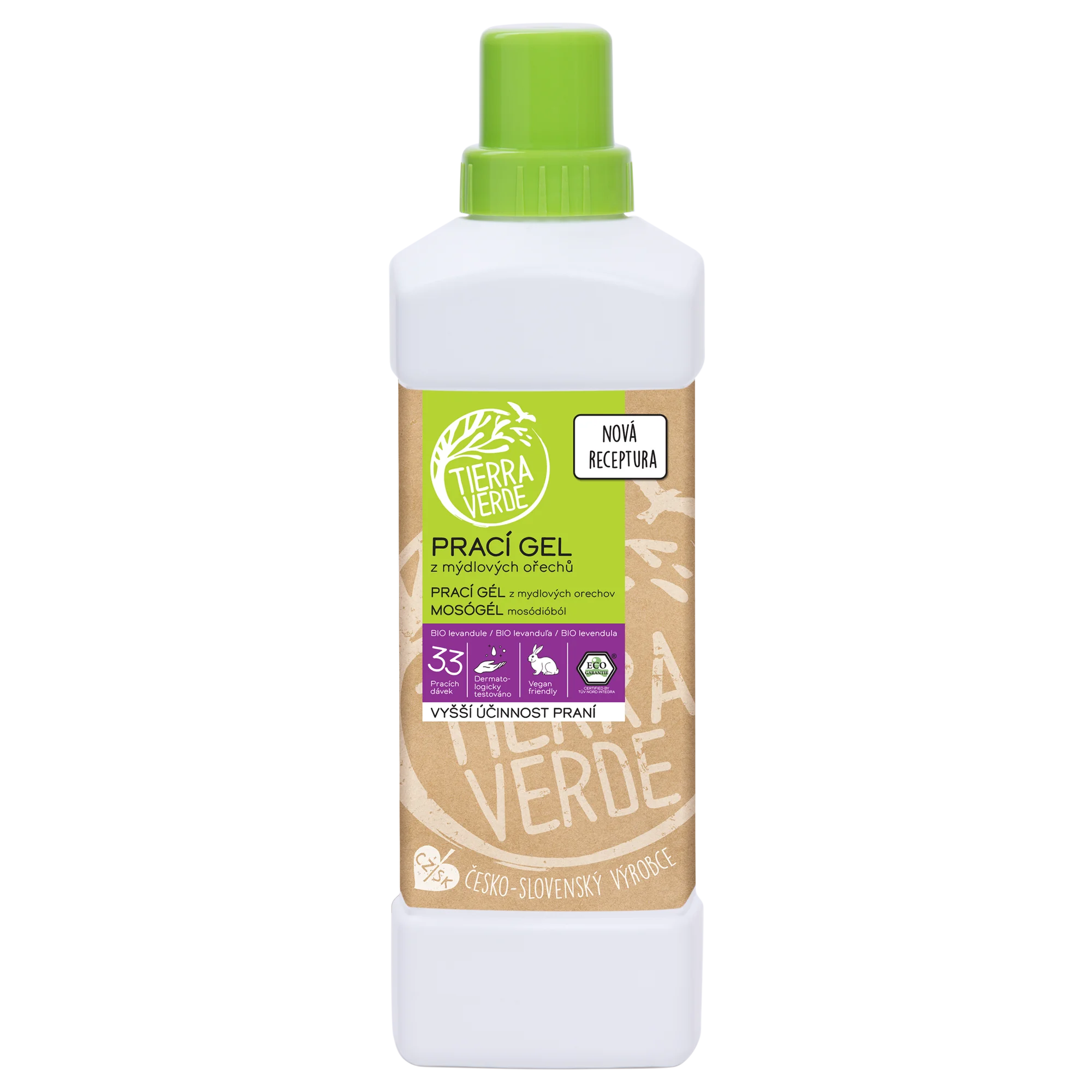 Tierra Verde Prací gél s BIO levanduľou 2 l