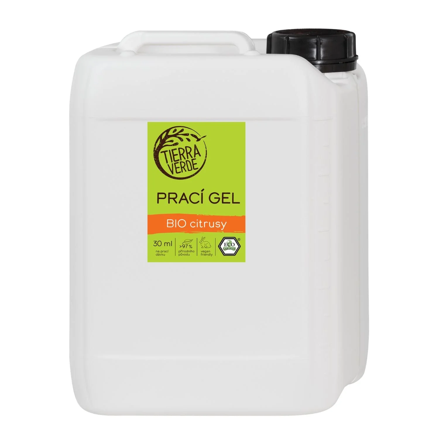 Tierra Verde Prací gél s vôňou BIO citrusov 100 ml - nová vylepšená receptúra