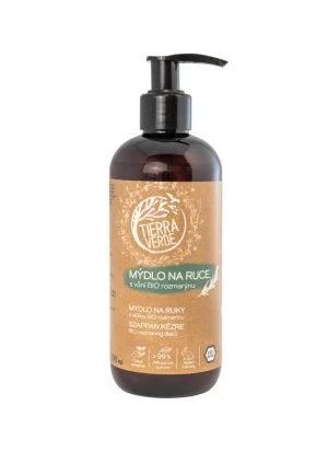 Tierra Verde Tekuté mydlo na ruky - BIO Rozmarín 290 ml - s českým bio skorocelom