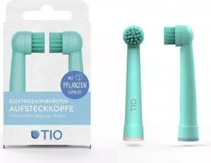 TIO Náhradná hlava pre el. zubná kefka (2 ks) - ľadová/koralová - kompatibilná s modelmi zubných kefiek oral-b
