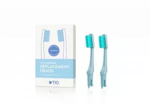 TIO Náhradné hlavice na zubnú kefku (ultra soft) (2 ks) - ľadovo modrá