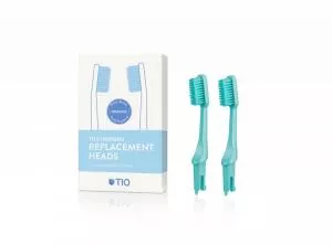 TIO Náhradné hlavice na zubnú kefku (ultra soft) (2 ks) - tyrkysovo zelená