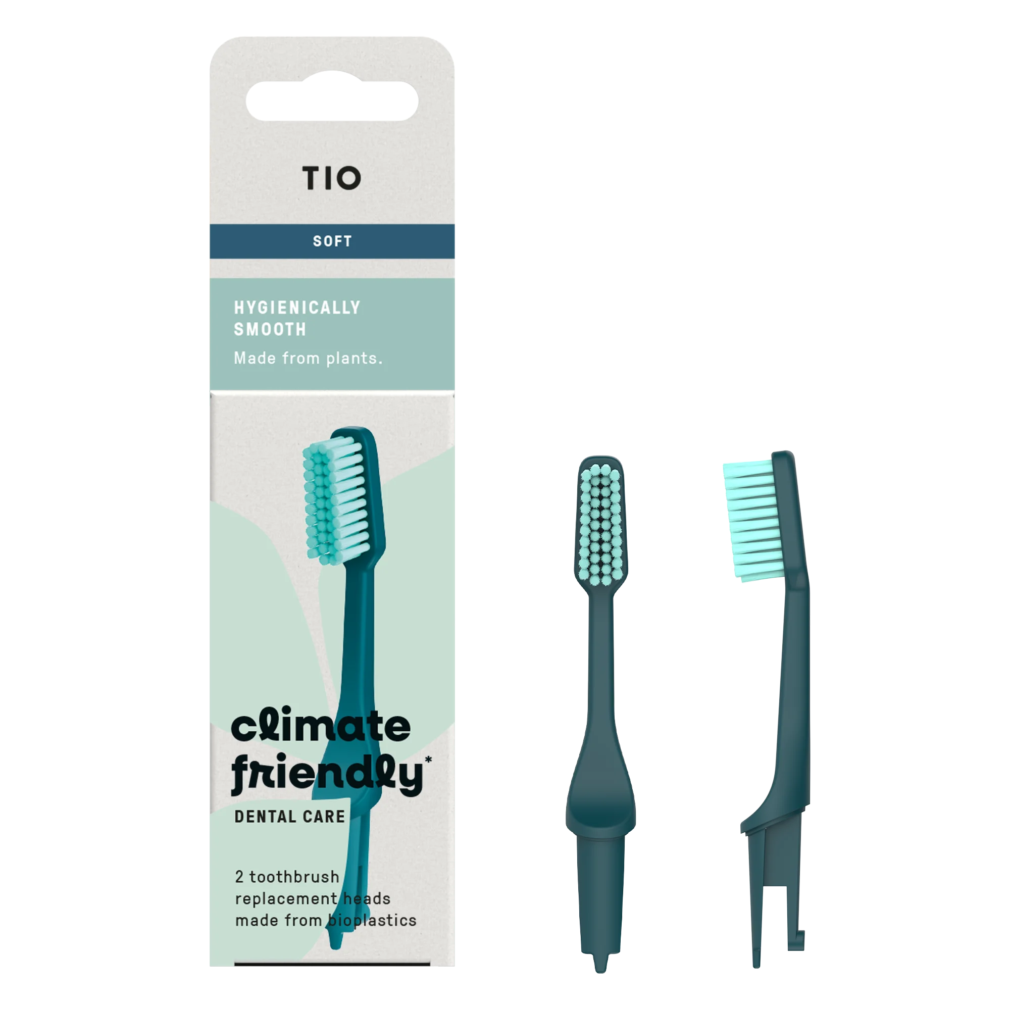 TIO TIOBRUSH Náhradné hlavice k zubnej kefke (soft) - Living Ocean - 2 ks