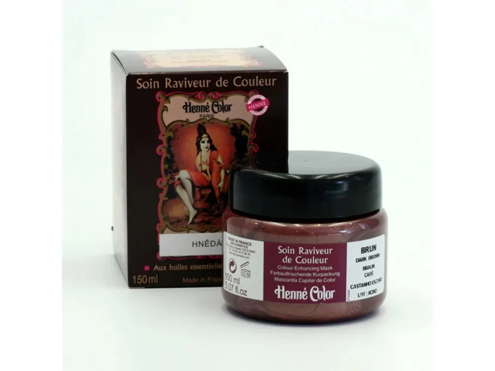 Henné Color Tónovaná vyživujúca maska na vlasy 150ml Brown