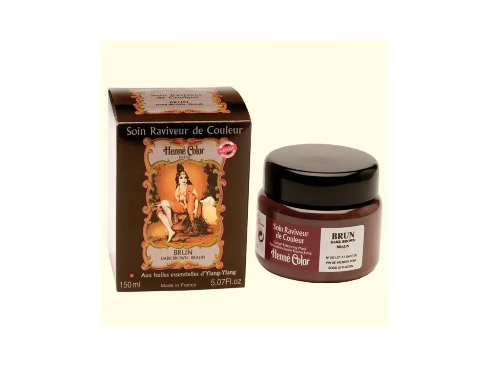 Henné Color Tónovaná vyživujúca maska na vlasy 150ml Brown