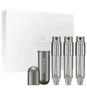 Travalo Classic plniteľný rozprašovač parfumov 3x5 ml Titanium