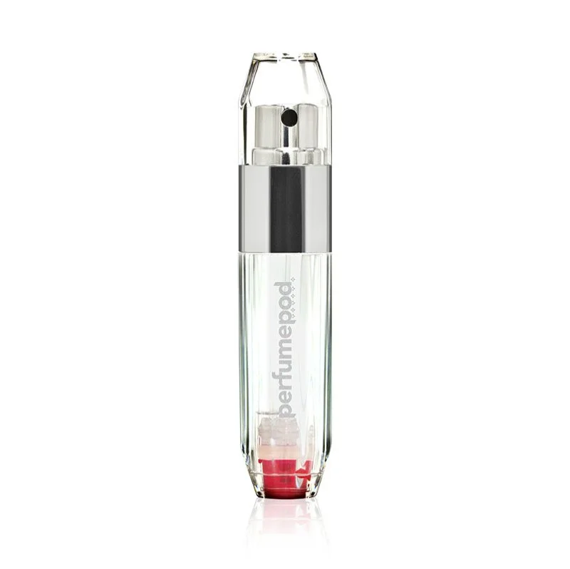 Perfume Pod Crystal plniteľný rozprašovač parfumov strieborný 5 ml