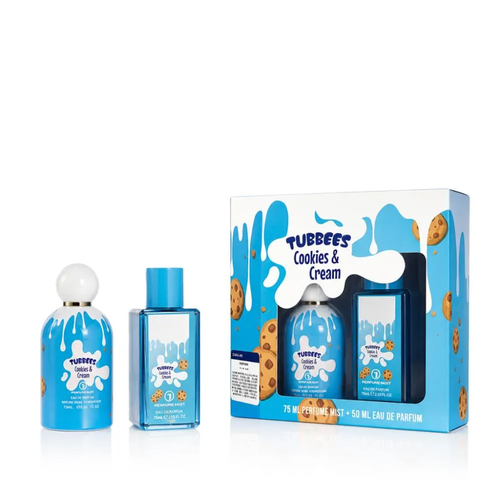 Tubbees Cookies & Cream 50 ml + telový sprej parfumovaná voda unisex 75 ml