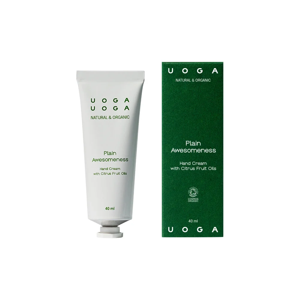 Uoga Uoga Hydratačný krém na ruky Plain Awesomeness BIO (40 ml) - so sviežou citrusovou vôňou