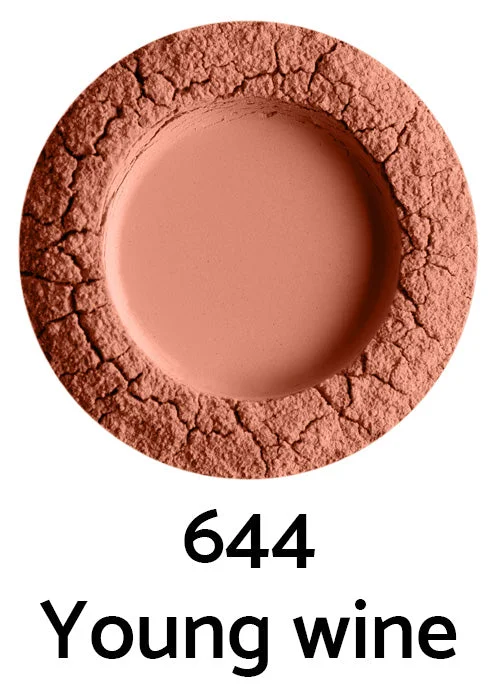 Uoga Uoga Minerálna sypká lícenka s jantárom (5 g) 6445 Young Wine - prirodzené zvýraznenie líc v 3 odtieňoch