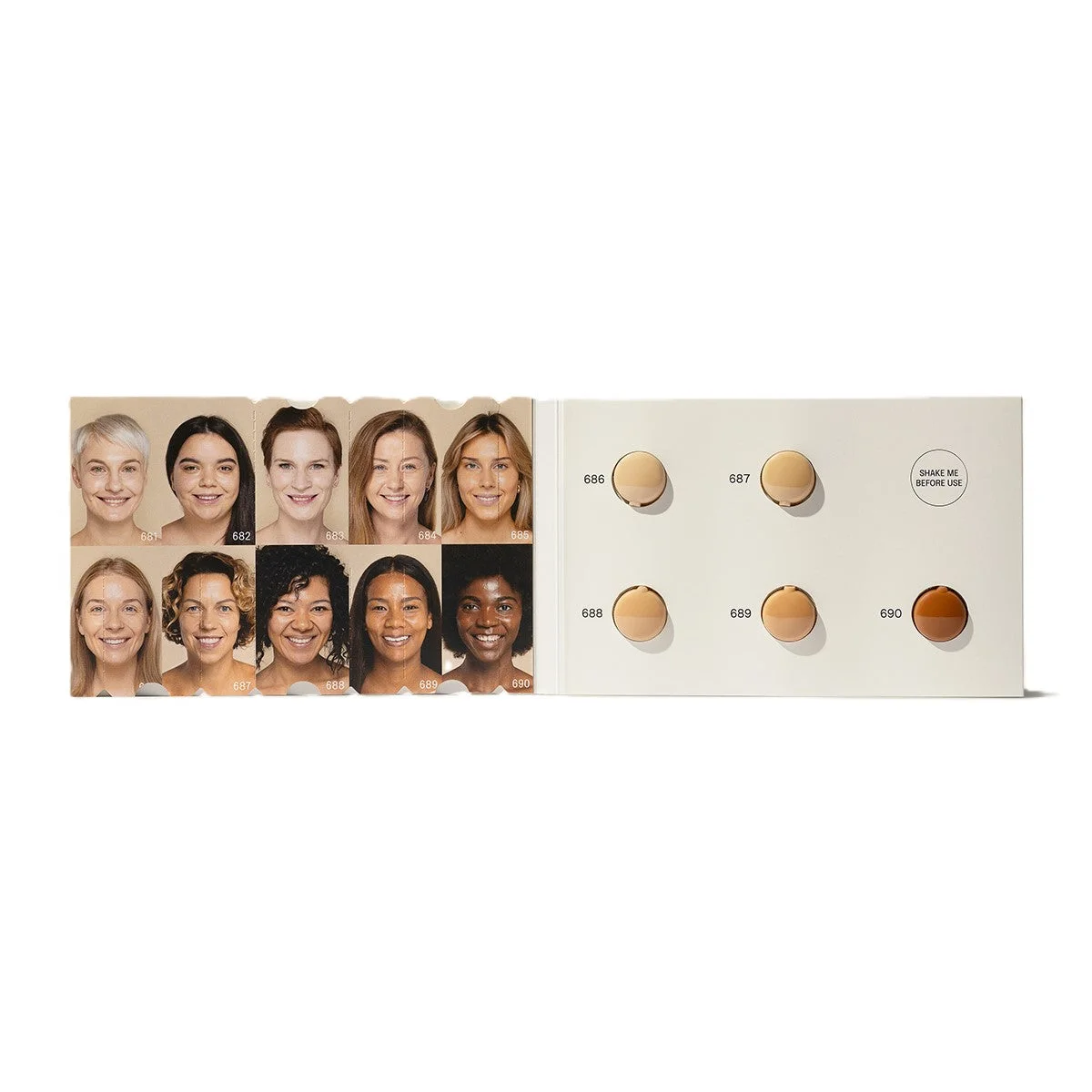 Uoga Uoga Sada testerov Tekutý minerálny make-up a sérum SPF 20 BIO (10 x 1 ml) - 10 odtieňov make-upu