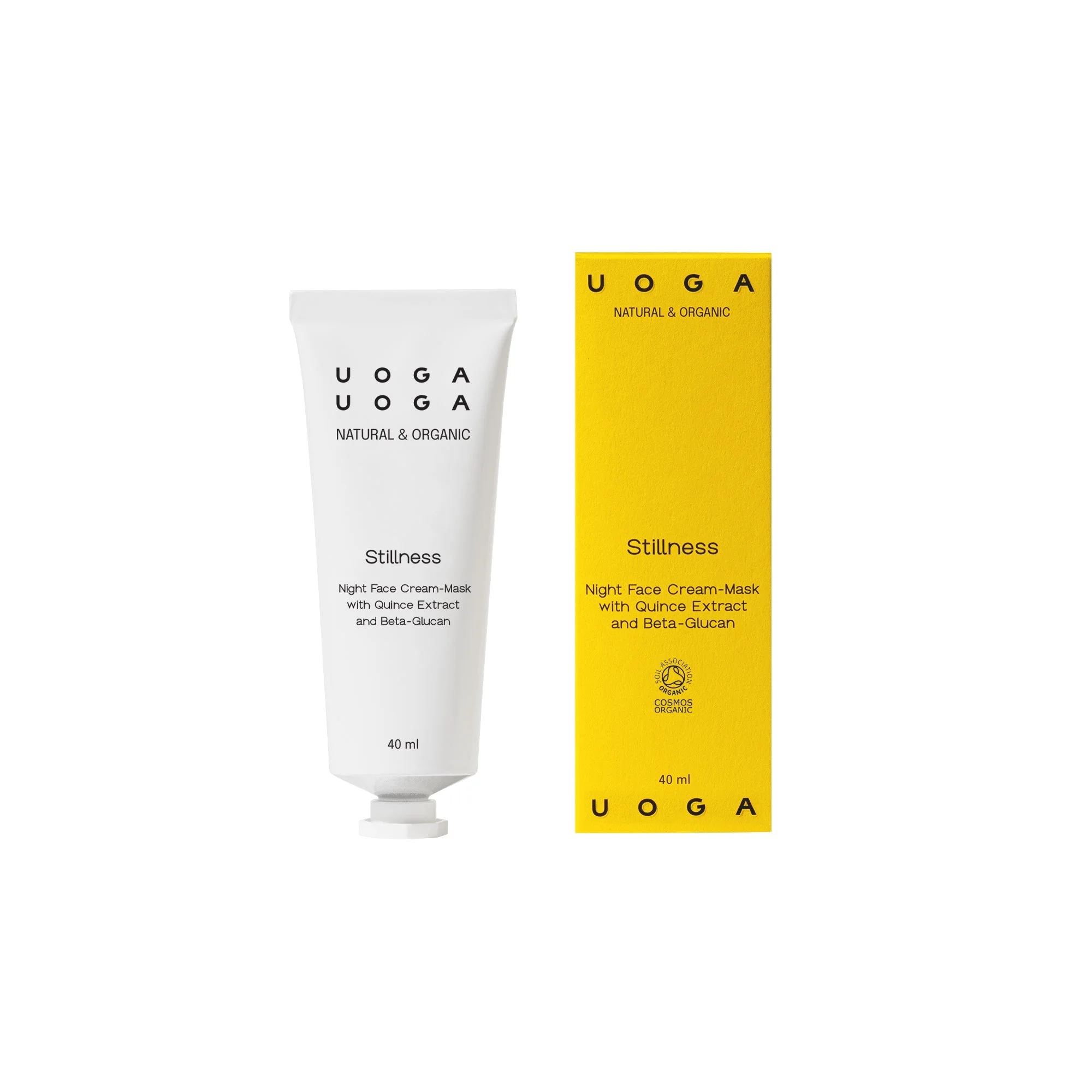 Uoga Uoga Vyživujúca nočná pleťová maska Stillness BIO (40 ml) - s intenzívnym hydratačným účinkom