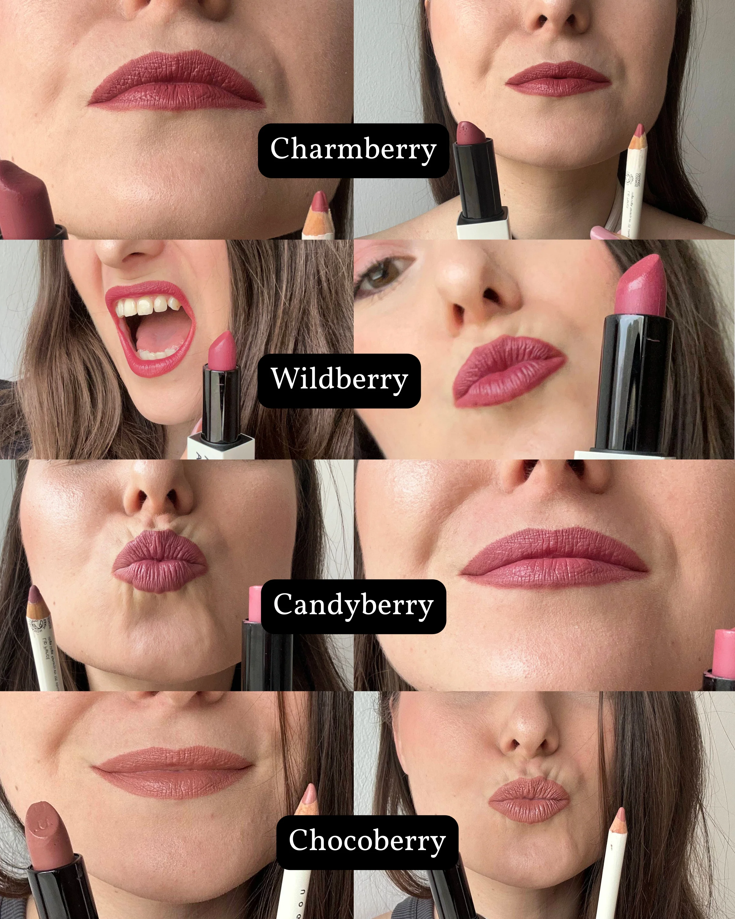 Uoga Uoga Vyživujúci rúž (4 g) 614 Candyberry - 6 odtieňov na báze minerálov