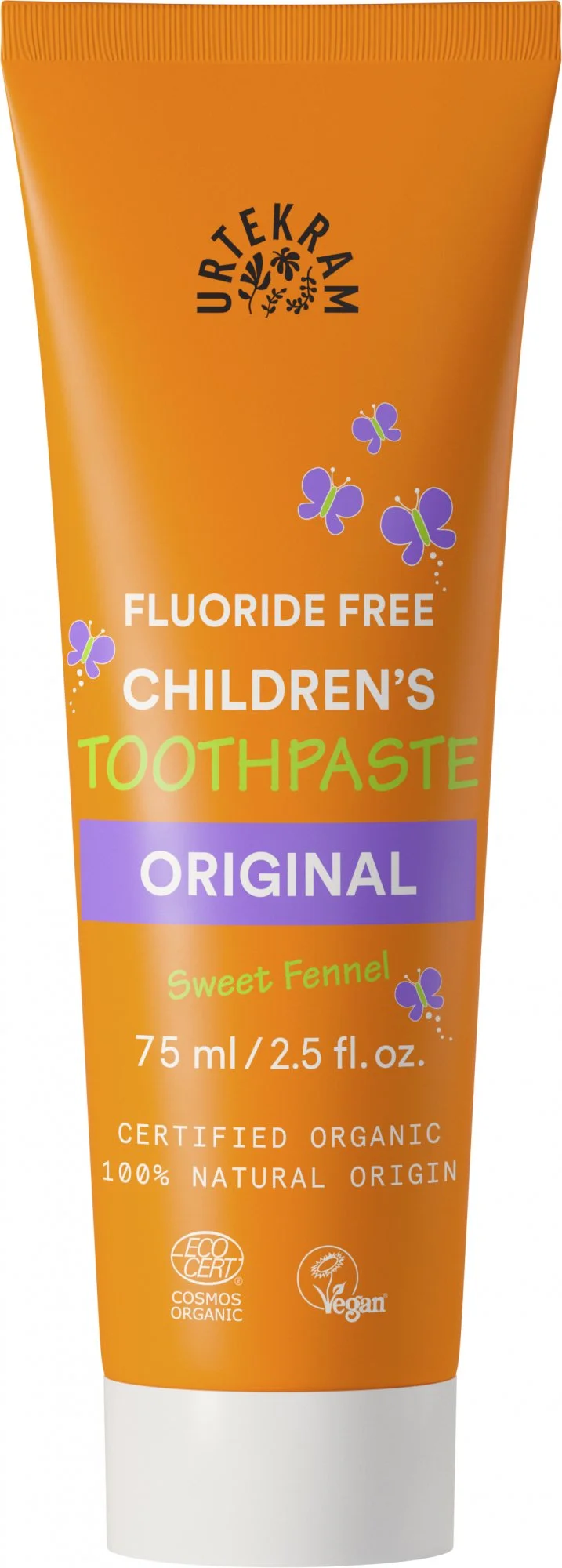 Urtekram Detská zubná pasta s feniklom BIO (75 ml) - bez fluoridu