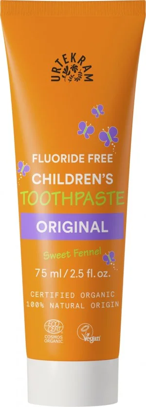 Urtekram Detská zubná pasta s feniklom BIO (75 ml) - bez fluoridu