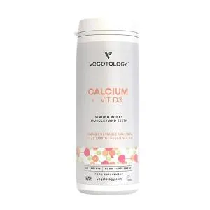 Vegetology Vápnik Vitamín D3, 60 žuvacích tabliet
