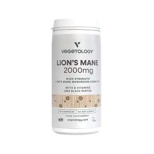 Vegetology Vegánsky Lion's Mane 2000 mg B-komplex, 60 kapsúl