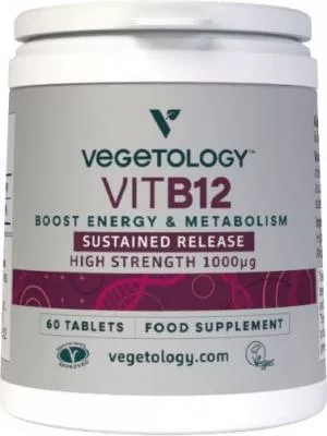 Vegetology Vegetology Vitamín B12 1000µg (kyanokobalamín) postupné uvoľňovanie 60 tabliet