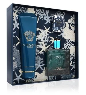 Versace Eros darčeková sada 100 ml + sprchový gél 150 ml + toaletná voda pre mužov