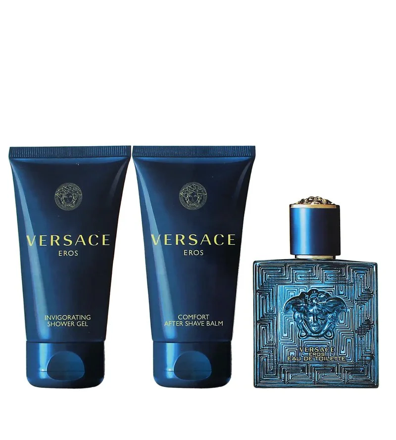 Eros darčeková sada 50 ml + sprchový gél 50 ml + balzam po holení toaletná voda pre mužov