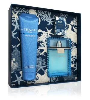 Versace Man Eau Fraiche darčeková sada 100 ml + sprchový gél 150 ml + toaletná voda toaletná voda pre mužov