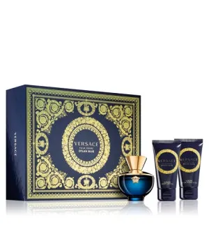 Versace Dylan Blue Pour Femme darčeková sada pre ženy parfumovaná voda 50 ml + telové mlieko 50 ml + sprchový gél 50 ml