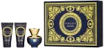 Dylan Blue Pour Femme darčeková sada pre ženy parfumovaná voda 50 ml + telové mlieko 50 ml + sprchový gél 50 ml 50 ml + tělové mléko 50 ml + sprchový gel 50 ml