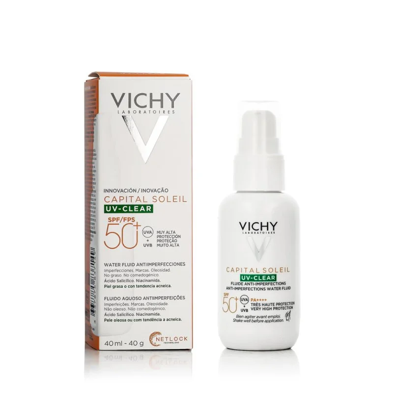 Capital Soleil UV-CLEAR fluid proti nedokonalostiam SPF 50+ 40 ml