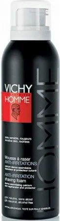 Vichy Homme Anti-Irritation pena na holenie pre citlivú a podráždenú pleť pre mužov