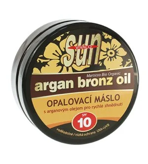 Vivaco SUN Argan Bronz Oil opaľovacie maslo s bio arganovým olejom SPF 10