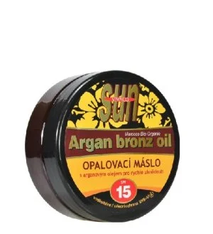 Vivaco SUN Argan Bronz Oil opaľovacie maslo s bio arganovým olejom SPF 15