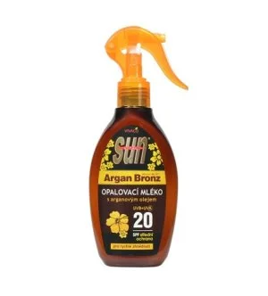 Vivaco Sun Argan Bronz opaľovacie mlieko s arganovým olejom SPF 20