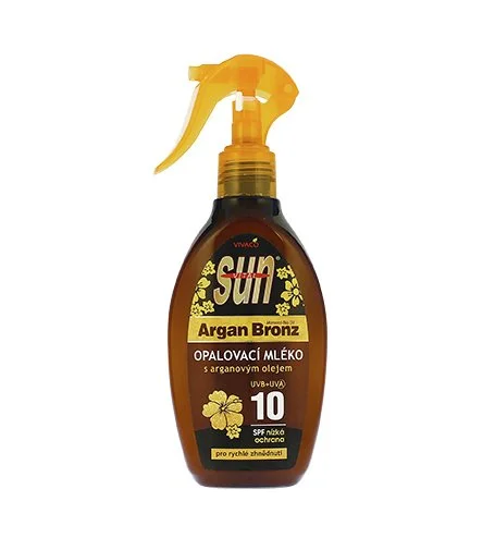 Sun Argan Bronz opaľovacie mlieko s arganovým olejom SPF 10 200 ml