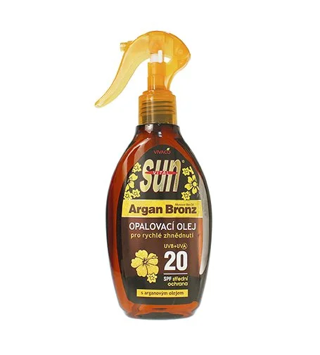 SUN Argan Oil opaľovací olej s arganovým olejom SPF 20 200 ml