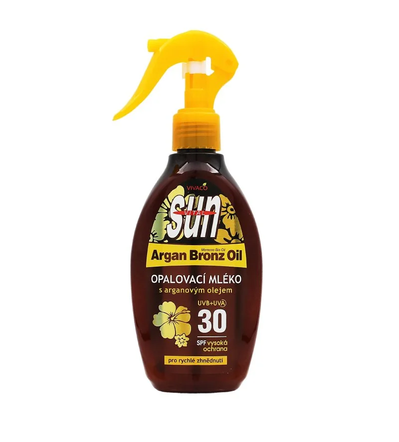 Sun Vital Argan Oil opaľovacie mlieko s BIO arganovým olejom SPF 30 200 ml