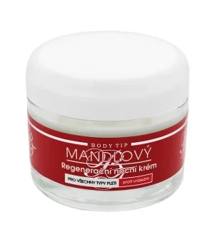 Vivaco Body Tip pleťový nočný krém s mandľovým olejom