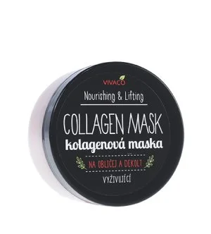 Vivaco Nourishing & Lifting Collagen Mask kolagénová maska na tvár a dekolt