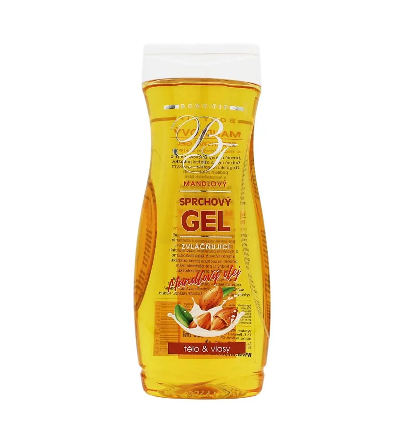 Body Tip zvláčňujúci sprchový gél s mandľovým olejom 300 ml