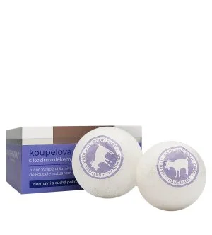 VivaPharm Kozia kúpeľová bomba s kozím mliekom 2 x 75 g