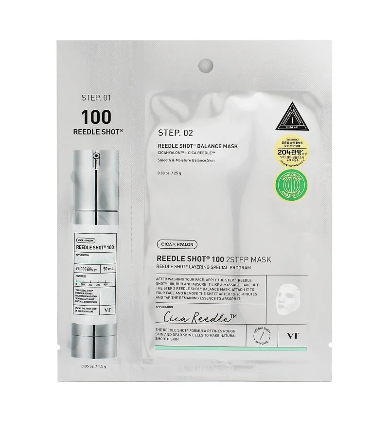 Reedle Shot 100 2 Step Mask spevňujúca pleťová maska v plátienku 1,5+25 g