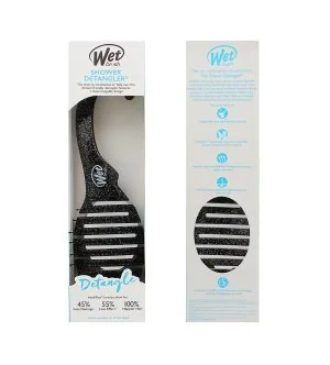 Wet Brush Shower Detangler kefa na vlasy trblietavá čierna