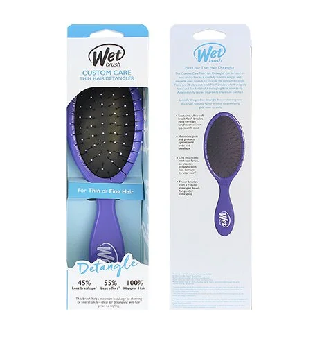 Custom Care Thin Hair Detangler kefa na vlasy Fialová