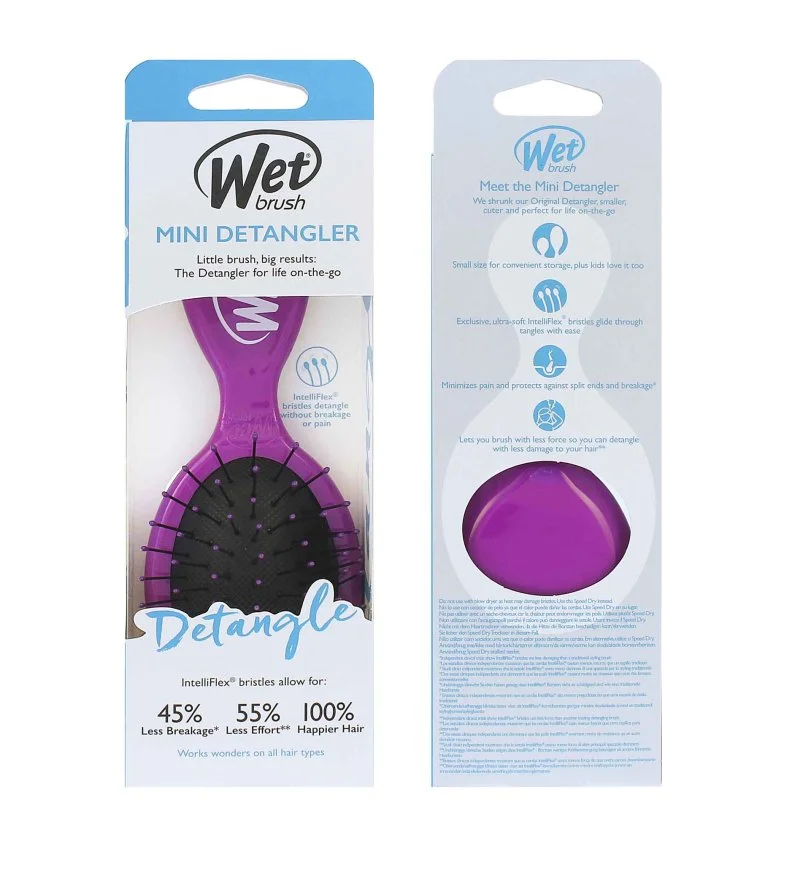 Mini Detangler kefa na vlasy Fialová