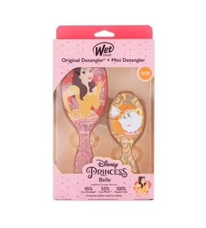 Wet Brush Disney Princess Belle Kit darčeková sada kefa na vlasy Original Detangler + kefa na vlasy Mini Detangler
