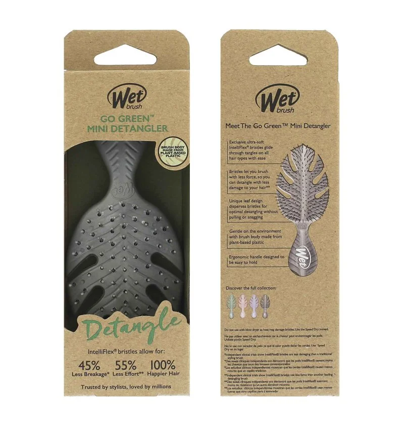 Go Green Mini Detangler kefa na vlasy Grey