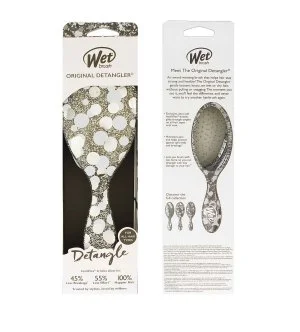 Wet Brush Original Detangler Groovy Disco kefa na vlasy Silver