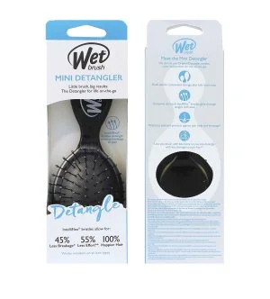Wet Brush Mini Detangler kefa na vlasy Black