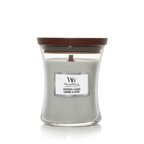 Lavender & Cedar vonná sviečka s dreveným knôtom 275 g