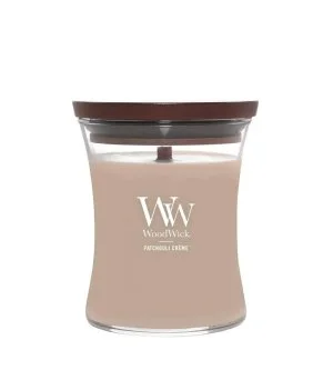 WoodWick Patchouli Créme vonná sviečka s dreveným knôtom 275 g