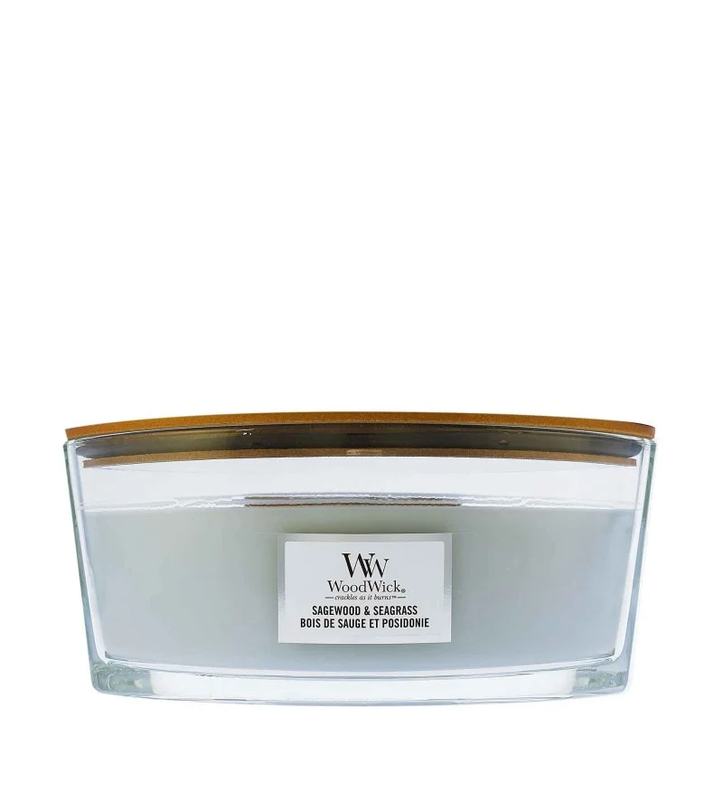Sagewood & Seagrass vonná sviečka s dreveným knôtom 453,6 g